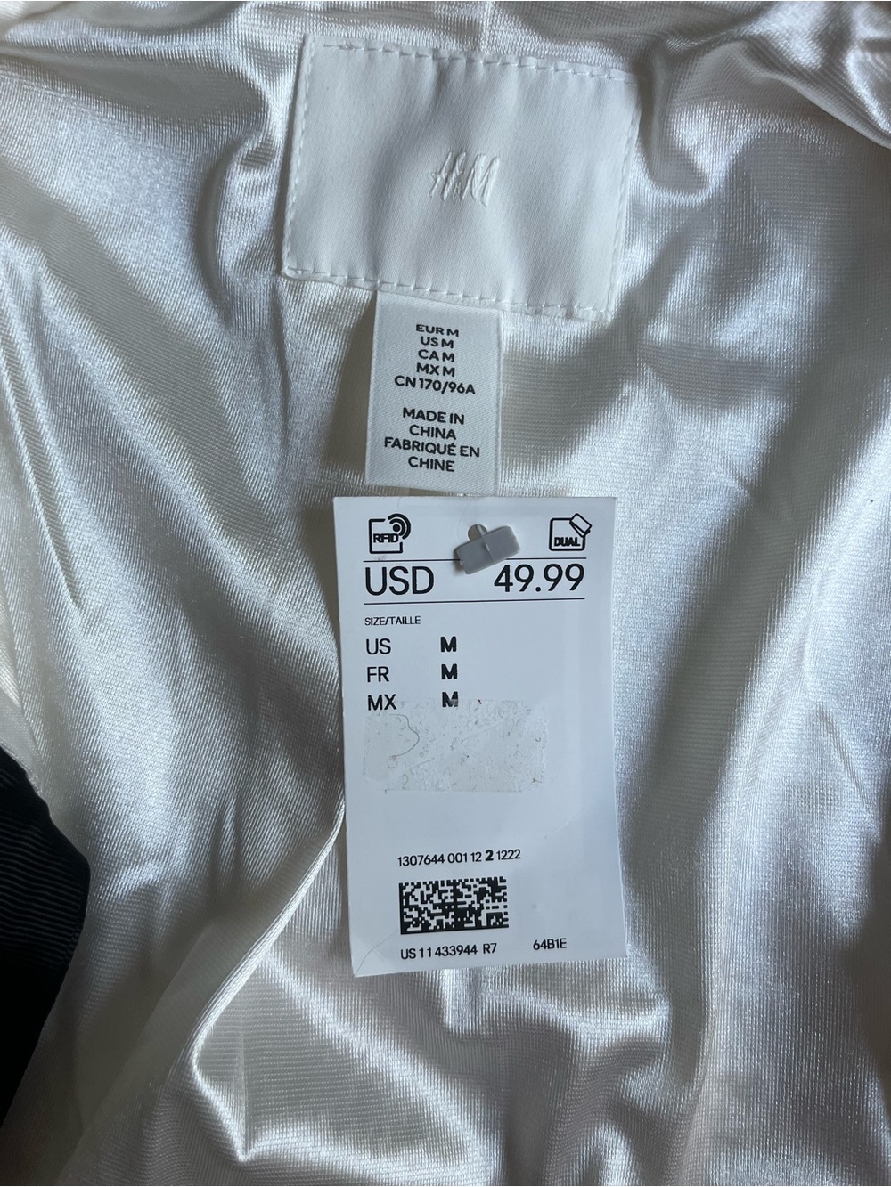 H&M White Sequined Bow-Accent Cropped Jacket - Picture 8 of 13
